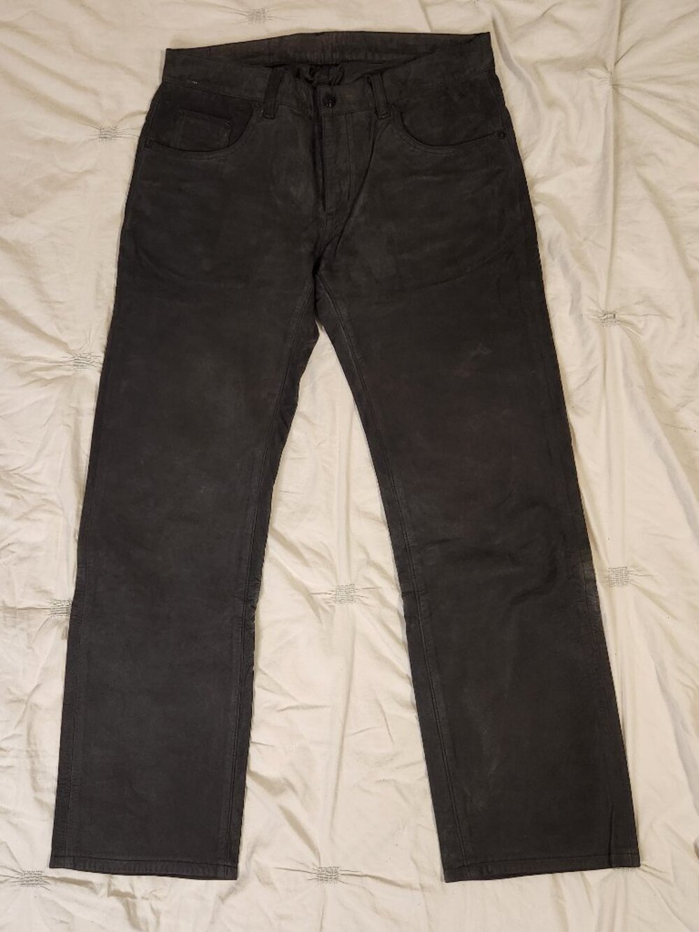 Neighborhood Black Leather Pants